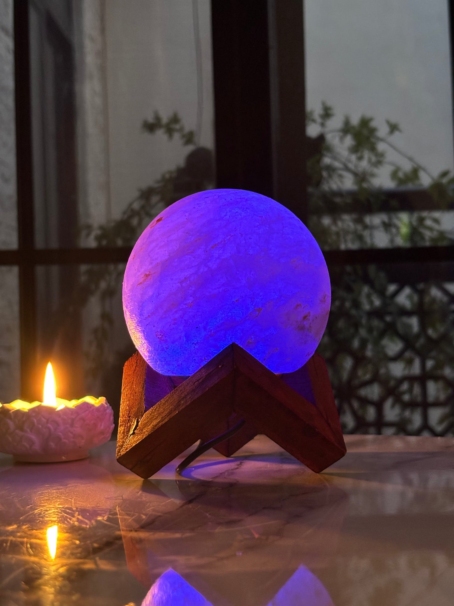 Led Moon Ball Lamp – 3d Printed Lunar Lamp Colorful Night Light