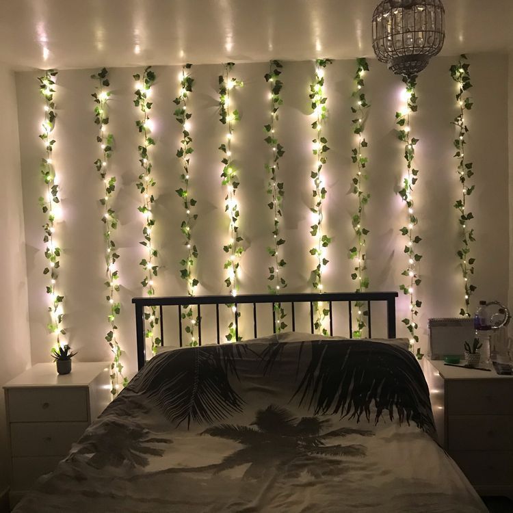 Luminous Elegance: 10-Foot Fairy Light & 7.5-Foot Artificial Leaves - Premium Quality for Indoor and Outdoor Décor - Perfect for Room, Party, and Beyond