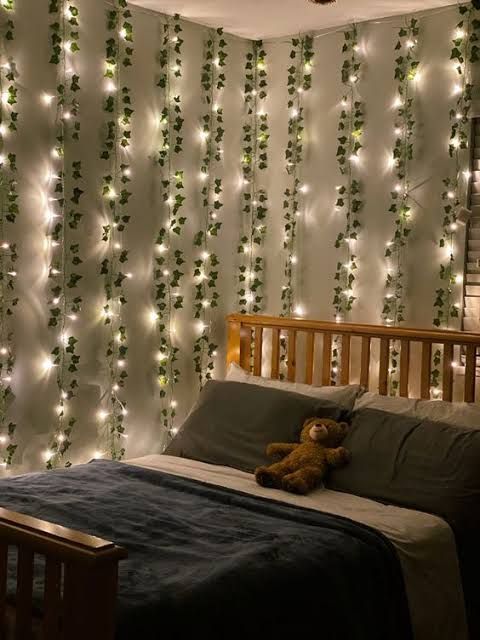 Luminous Elegance: 10-Foot Fairy Light & 7.5-Foot Artificial Leaves - Premium Quality for Indoor and Outdoor Décor - Perfect for Room, Party, and Beyond