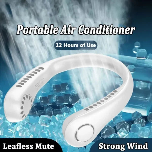 Arctic Air Hanging Neck Fan High Wind 3 Speed Adjustable Usb Charging Portable Quiet Super Long Life Outdoor Sports Office Camping