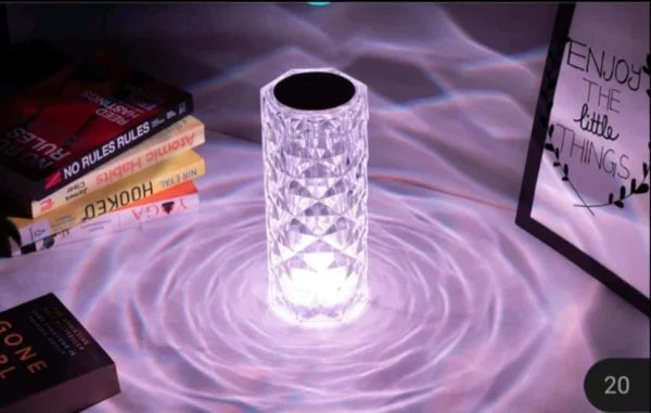 Table Lamps Rose Crystal Lamp, For Decoration