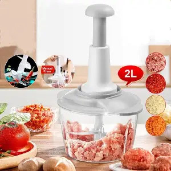 Hand Pat Food Processor / Hand Push Chopper Machine Food Processor Vegetable Chopper