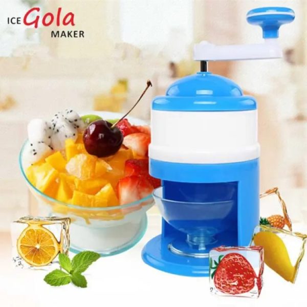 Ice Gola Machine / Handle Diy Ice Crusher Manual Multifunction Portable Ice Slush Maker Home Snow Cone Smoothie Ice Block Making Machine Ice Shaver
