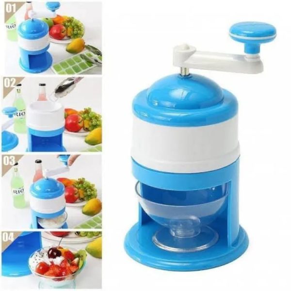 Ice Gola Machine / Handle Diy Ice Crusher Manual Multifunction Portable Ice Slush Maker Home Snow Cone Smoothie Ice Block Making Machine Ice Shaver