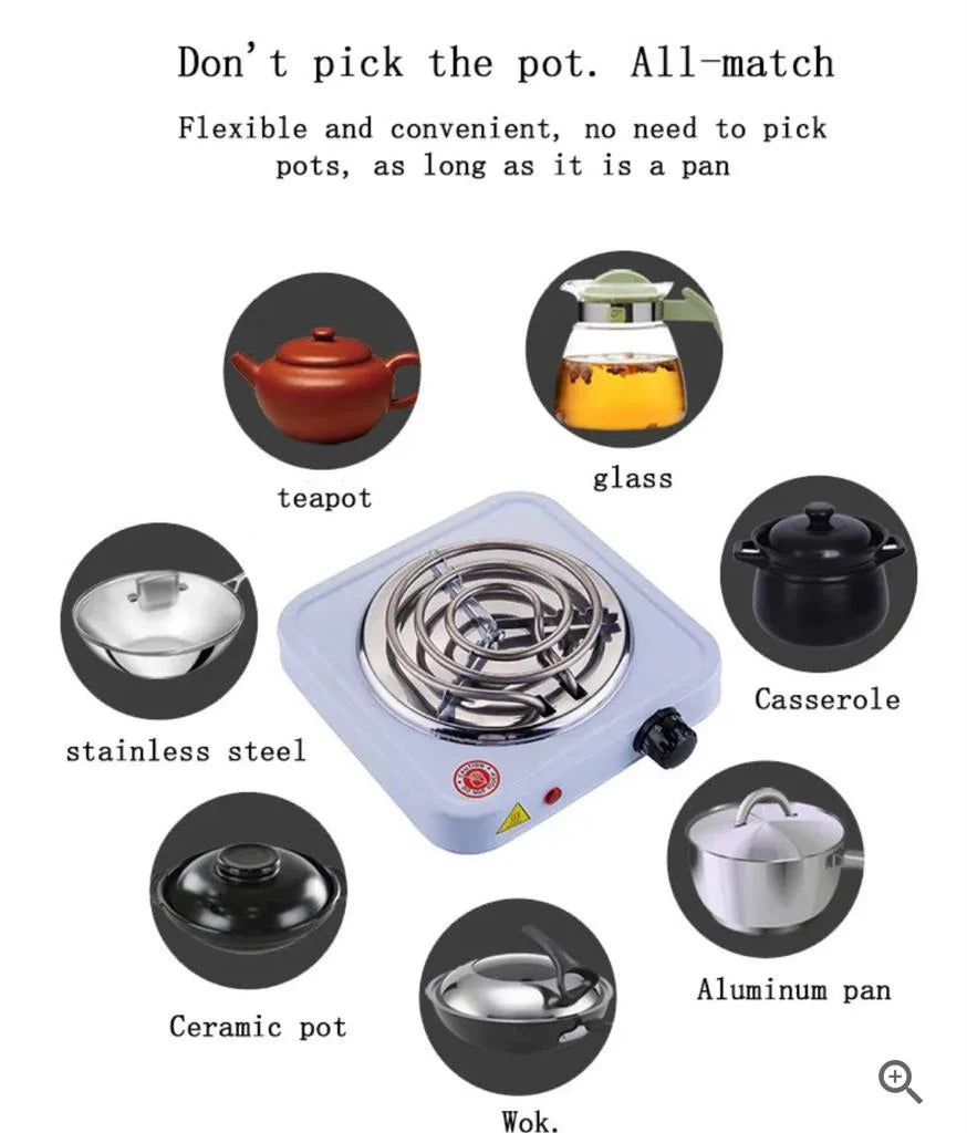 Electric Hot Plate Stove – Portable Single Burner Electric Cooker for Easy Cooking