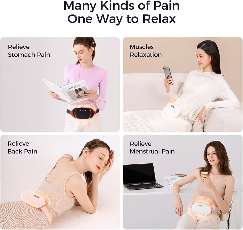 Digital Period Pad Heating And Vibrating For Healing Period Cramps – Women’s Care Pin Relief With 3 Heat Levels And 4 Mode