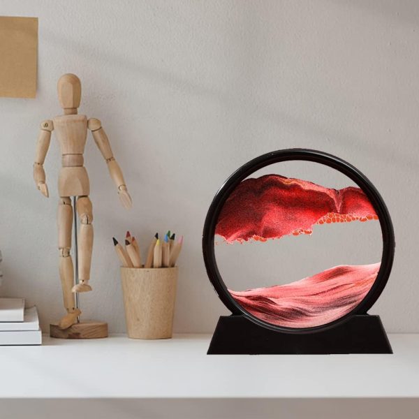 3d Moving Sand Mountain With Metal Stand – Showpiece – Home Decoration