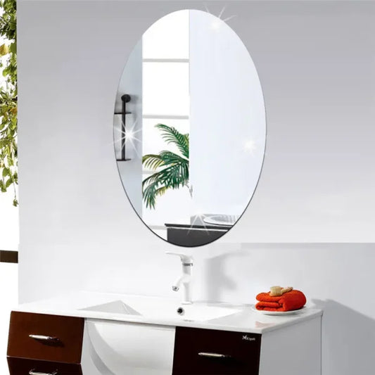 Bathroom House Mirror Acrylic Wall Stickers