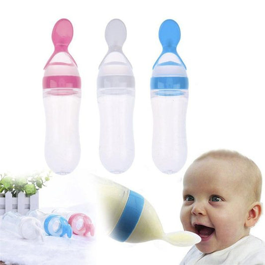 Plastic Bottle Feeding Baby Spoon Feeder