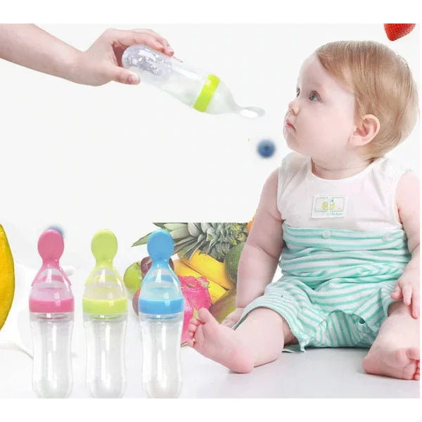 Plastic Bottle Feeding Baby Spoon Feeder