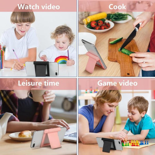 Portable Mobile Phone Holder Multi-angle Universal Mobile Phone Stand 360° Rotateable Phone Holder, Foldable Smartphone Stand