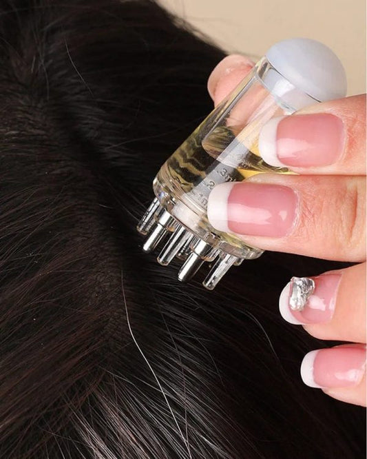 Hair Oil Applicator Scalp Massager
