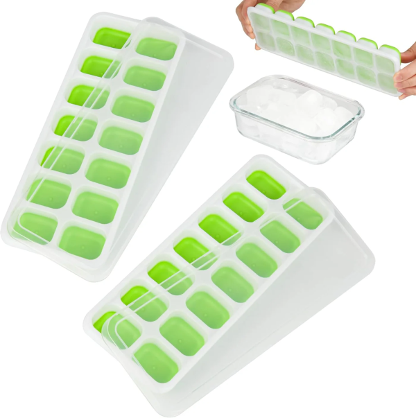 Silicone Ice Cube Trays With Lid
