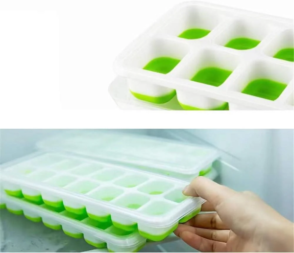 Silicone Ice Cube Trays With Lid