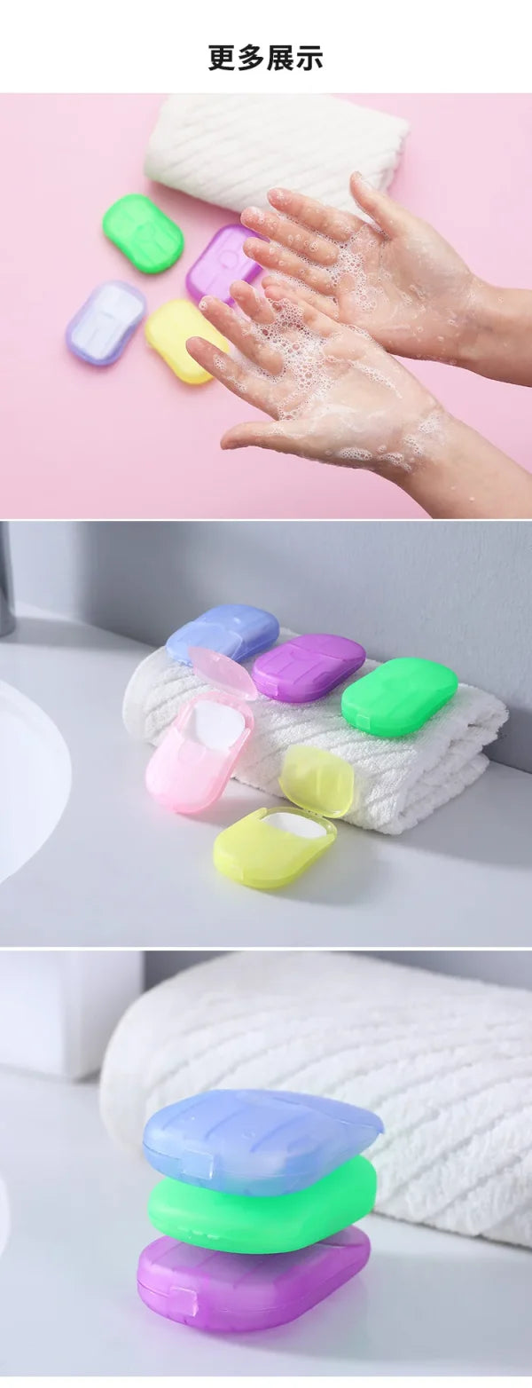 Travel Soap Outdoor Portable Mini Paper Soap Paper Washing Hand Bath